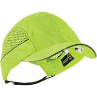 Skullerz&reg; 8960 Short Brim Bump Cap with LED Lighting, High Visibility Lime Green Ontario Safety Products