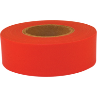 Sub-Zero Flagging Tape, 1.2" W x 150' L, Fluorescent Red Ontario Safety Products
