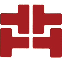 Floor Corner Marks, T, 5" L x 2" W, Red, Polyester Ontario Safety Products