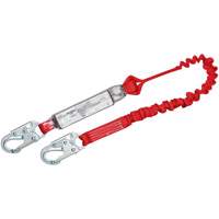 Longe &eacute;lastique antichoc PRO, 6', Point d'ancrage &agrave; Crochet mousqueton, Crochet mousqueton aux jambes, Polyester Ontario Safety Products
