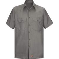 Short Sleeve Ripstop Shirt, Men's, 3X-Large, Grey Ontario Safety Products