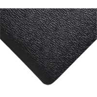 Deluxe Soft Step No. 444 Mats, Pebbled, 3' x 5' x 5/8", Black, PVC Sponge Ontario Safety Products