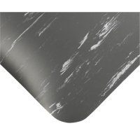 Tile-Top Select Anti-Microbial Mats No.494, Smooth, 2' x 10' x 1/2", Charcoal, PVC Ontario Safety Products