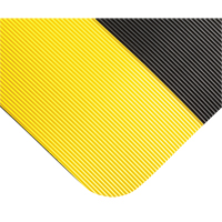 Double Duty Switchboard Mats No.720, Corrugated, 3' x 10' x 5/8", Black/Yellow, PVC SFI650 | Ontario Safety Product