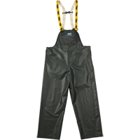 Pantalon de pluie &agrave; bavette Journeyman r&eacute;sistant aux produits chimiques, Petit, Vert, Polyester/PVC Ontario Safety Products
