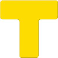 Marqueurs all&eacute;g&eacute;e/5S Armor Stripe, T, 6" lo x 6" la, Jaune, Plastique Ontario Safety Products