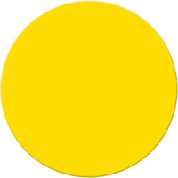 Marqueurs all&eacute;g&eacute;e/5S Armor Stripe, Cercle, 6" lo x 6" la, Jaune, Plastique Ontario Safety Products