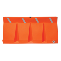 Traffic Barriers, Water-Filled, 69.75" L x 33.75" H, Orange SFV004 | Ontario Safety Product