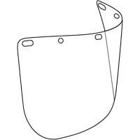 Dynamic Die Cut Faceshield Visor, Polycarbonate, Clear Tint Ontario Safety Products