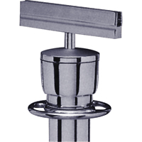 Sign Bracket for Portable Post, Satin Chrome Ontario Safety Products