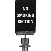 "No Smoking" Crowd Control Sign, 11" x 7", Plastic, English Ontario Safety Products