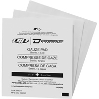 Dynamic Gauze, Pad, 2" L x 2" W, Sterile, Medical Device Class 1 Ontario Safety Products