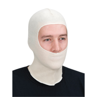 Spray Sock Head Cover, Cotton, White Ontario Safety Products