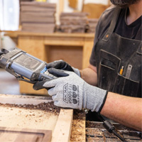 Cut Resistant Glove, Size Small/7, 10 Gauge, Foam Nitrile Coated, Dyneema&reg; Shell, ASTM ANSI Level A3/EN 388 Level C Ontario Safety Products