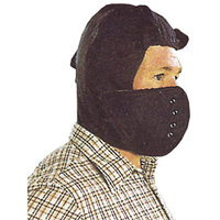 Hard Hat Winter Liner with Removable Face , Cotton/Kasha Lining, One Size, Black Ontario Safety Products