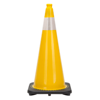Premium Traffic Cone, 28", Yellow, 4" Reflective Collar(s) SGC936 | Ontario Safety Product