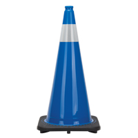 Premium Traffic Cone, 28", Blue, 4" Reflective Collar(s) SGD694 | Ontario Safety Product