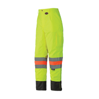 6039 Pantalon de s&eacute;curit&eacute; imperm&eacute;able pour le contr&ocirc;le de la circulation, Polyester, T-petit, Jaune lime haute visibilit&eacute; Ontario Safety Products