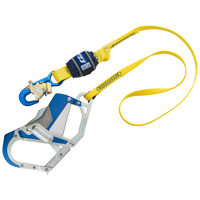 EZ-Stop™ Shock-Absorbing Lanyard, 6', E6, Locking Snap Hook Center, Snap Hook Leg Ends, Polyester SGD973 | Ontario Safety Product