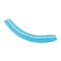 Pleated Bouffant Cap, Polypropylene, 21", Blue SGF188 | Ontario Safety Product