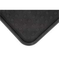 Boot Tray, Plastic, Black, 25" L x 14" W SGH285 | Ontario Safety Product
