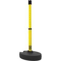 PLUS Barrier Post Set Receiver, 42" High, Yellow Ontario Safety Products