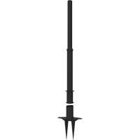 PLUS Barrier Post, 42" High, Black Ontario Safety Products