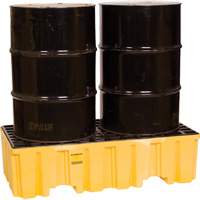 Spill Containment Pallet, 66 US gal. Spill Capacity, 26.25" x 51" x 13.75" Ontario Safety Products