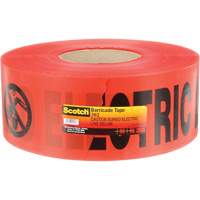 Scotch<sup>®</sup> Buried Barricade Tape, English, 3" W x 1000' L, 4 mils, Black on Red SGN222 | Ontario Safety Product