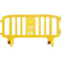 Movit Barricade, Interlocking, 78" L x 39" H, Yellow Ontario Safety Products