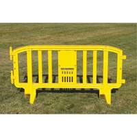 Movit Barricade, Interlocking, 78" L x 39" H, Yellow Ontario Safety Products