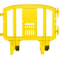 Minit Barricade, Interlocking, 49" L x 39" H, Yellow Ontario Safety Products
