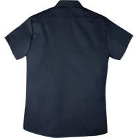 Short-Sleeved Twill Work Shirt, Men's, Medium (Tall), Navy Blue Ontario Safety Products