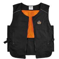 Chill-Its<sup>®</sup> 6260 Lightweight Phase Change Cooling Vest with Packs, Small/Medium, Black SGN882 | Ontario Safety Product