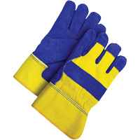 Gants d'ajusteur, Grand, Paume en Cuir de vache refendu, Doublure en Peluche d'acrylique Ontario Safety Products