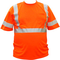 High Visibility Safety T-Shirt, Cotton, Small, High Visibility Orange SGP105 | Ontario Safety Product