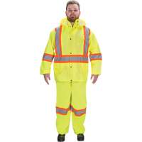 V&ecirc;tements imperm&eacute;ables RZ1000, Polyester, Petit, Jaune lime haute visibilit&eacute; Ontario Safety Products