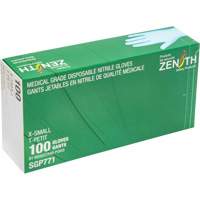 Puncture-Resistant Medical-Grade Disposable Gloves, X-Small, Nitrile, 4.5-mil, Powder-Free, Blue, Class 2 Ontario Safety Products