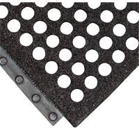 24/Seven&reg; Locksafe&reg; Anti-Fatigue Mat, Honeycomb, 3' x 3' x 5/8", Black, Natural Rubber Ontario Safety Products