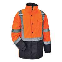 GloWear<sup>®</sup> 8384 Type R Thermal Parka, High Visibility Orange, Small, ANSI/ISEA 107 Class 3 SGQ746 | Ontario Safety Product
