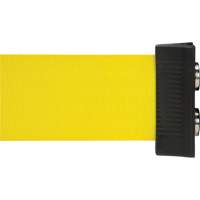 Wall Mount Barrier with Magnetic Tape, Steel, Screw Mount, 7', Yellow Tape SGR020 | Ontario Safety Product