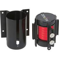 Barri&egrave;re &agrave; fixation murale avec ruban magn&eacute;tique, Acier, Fixation par vis, 7', Ruban Rouge Ontario Safety Products