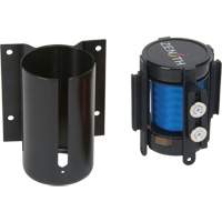 Barri&egrave;re &agrave; fixation murale avec ruban magn&eacute;tique, Acier, Fixation par vis, 7', Ruban Bleu Ontario Safety Products