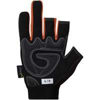 Clutch Gear&reg; Open-Finger Framers Gloves, Synthetic Palm, Size Small Ontario Safety Products
