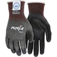 Ninja&reg; Max Cut Resistant Gloves, Size Large, 10 Gauge, Bi-Polymer Coated, Dyneema&reg; Shell, ASTM ANSI Level A3 Ontario Safety Products