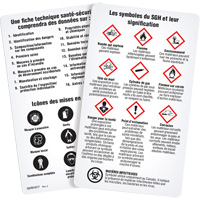 French WHMIS 2015 GHS Wallet Cards SGT136 | Ontario Safety Product