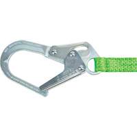 Miller&reg; HP Shock-Absorbing Lanyard, 4', Locking Rebar Hook Center, Locking Snap Hook Leg Ends, Polyester Ontario Safety Products