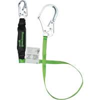 Miller&reg; HP Shock-Absorbing Lanyard, 6', Scaffold Hook Center, Locking Snap Hook Leg Ends, Polyester Ontario Safety Products