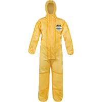 ChemMax<sup>®</sup> 1 Coveralls, Polyethylene/Polypropylene, 4X-Large, Yellow SGU446 | Ontario Safety Product