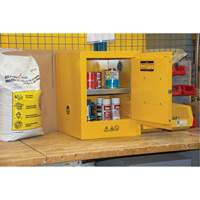 Flammable Storage Cabinet, 4 gal., 1 Door, 17" W x 22" H x 18" D SGU584 | Ontario Safety Product